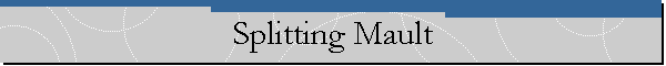 Splitting Mault